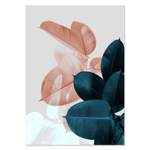 Printed Nordic Foliage Canvas Painting Floral Wall Art Decor - Picture 9 of 10
